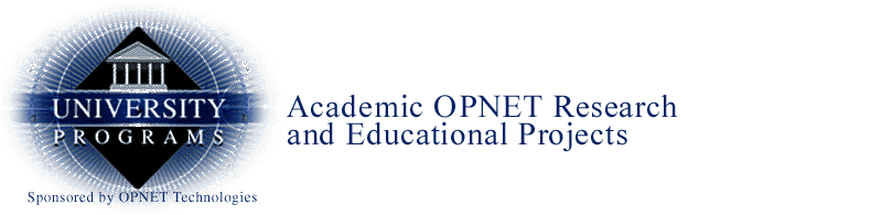 An OPNET University Program Project