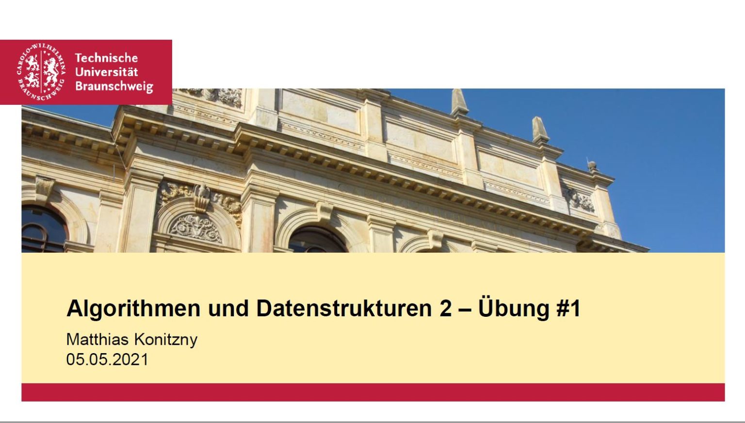 Übung 1 Algorithmen und Datenstrukturen 2