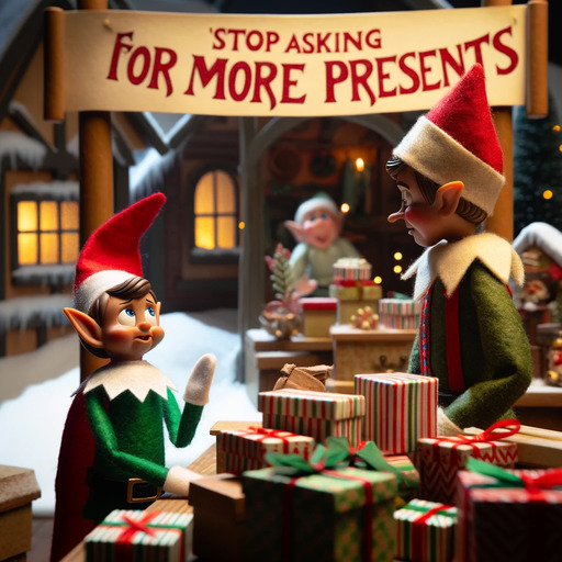 Creative Illustration for Stop Asking for more Presents