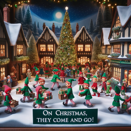 Creative Illustration for On Christmas, They Come and Go!